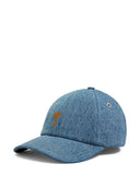 Ami Paris Ami De Coeur Denim Cap