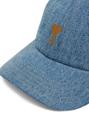 Ami Paris Ami De Coeur Denim Cap