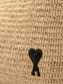Ami Paris Rafia Tote Bag