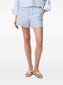 Ami Paris Striped Cotton Shorts
