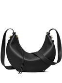 Tory Burch Romy Half Moon Leather Shoulder Bag