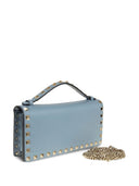 Portefeuille en cuir Rockstud sur chaîne Valentino Garavani