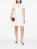 Robe courte en laine et soie mélangées Valentino