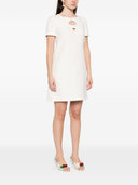 Robe courte en laine et soie mélangées Valentino