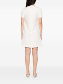 Robe courte en laine et soie mélangées Valentino