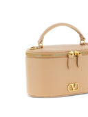 Valentino Garavani V Logo Signature Leather Vanity Case