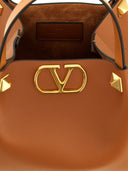 Valentino Garavani V Logo Signature Small Leather Tote Bag