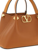 Valentino Garavani V Logo Signature Small Leather Tote Bag