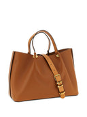 Borsa tote media in pelle con logo V Valentino Garavani
