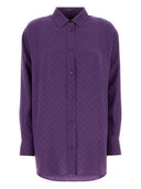 Chemise surdimensionnée en soie Gucci