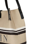Tote mediano de lona y piel Release de Balmain