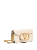 Valentino Garavani Locò Small Leather Shoulder Bag With Jewel