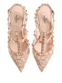 Valentino Garavani Rockstud Lace Pumps