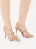 Valentino Garavani Rockstud Lace Pumps