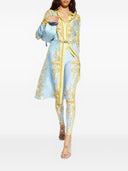Legginsy z nadrukiem Versace Barocco