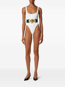Body in cotone con logo Versace