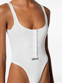 Body in cotone con logo Versace