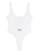 Body in cotone con logo Versace
