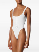 Body in cotone con logo Versace