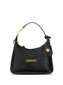 Versace Sac hobo en cuir avec étiquette Versace