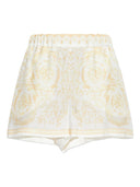 Versace zijden short met barocco-print