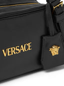 Versace Versace Tag Leather Bowling Bag