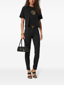 Versace Versace Tag Leather Bowling Bag