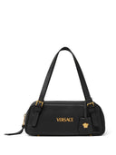 Versace Versace Tag Leather Bowling Bag