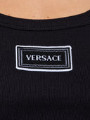 Débardeur en coton à logo Versace