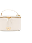 Beauty case in pelle con logo V Valentino Garavani