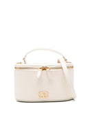 Beauty case in pelle con logo V Valentino Garavani