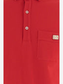 Valentino V Logo Signature Piquet Cotton Polo Shirt