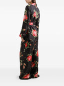 Camicia in seta con stampa bouquet di rose Dolce & Gabbana