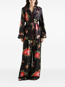 Camicia in seta con stampa bouquet di rose Dolce & Gabbana