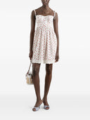 Dolce & Gabbana korte jurk met rozenprint