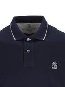 Brunello Cucinelli Logo Cotton Polo Shirt