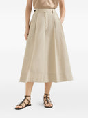Brunello Cucinelli Jupe longue en coton