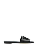 Dolce & Gabbana Sandales plates en cuir avec logo Dg