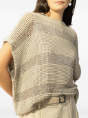 Brunello Cucinelli Gestreifter Baumwollpullover