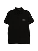 Polo in cotone con logo Moncler