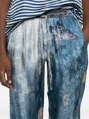 Pierre Louis Mascia Printed Silk Trousers