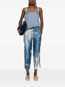 Pierre Louis Mascia Printed Silk Trousers