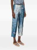 Pierre Louis Mascia Printed Silk Trousers