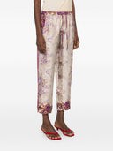 Pantaloni Pierre Louis Mascia in Seta Stampata