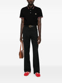 Valentino V Logo Signature Cotton Polo Shirt