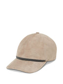 Brunello Cucinelli Baseballkappe aus Leder