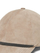 Brunello Cucinelli Baseballkappe aus Leder