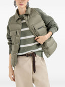Kurze Daunenjacke aus Nylon von Brunello Cucinelli