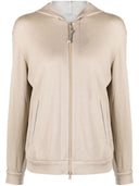 Brunello Cucinelli Cotton And Silk Blend Hoodie