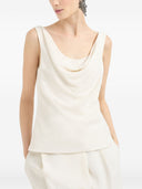 Brunello Cucinelli Linen Blend Tank Top